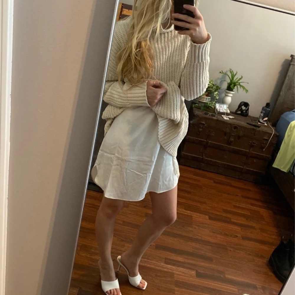 Silky under dress